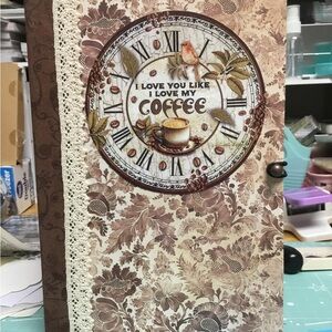 Handmade journal. Coffee & chocolate themed journal